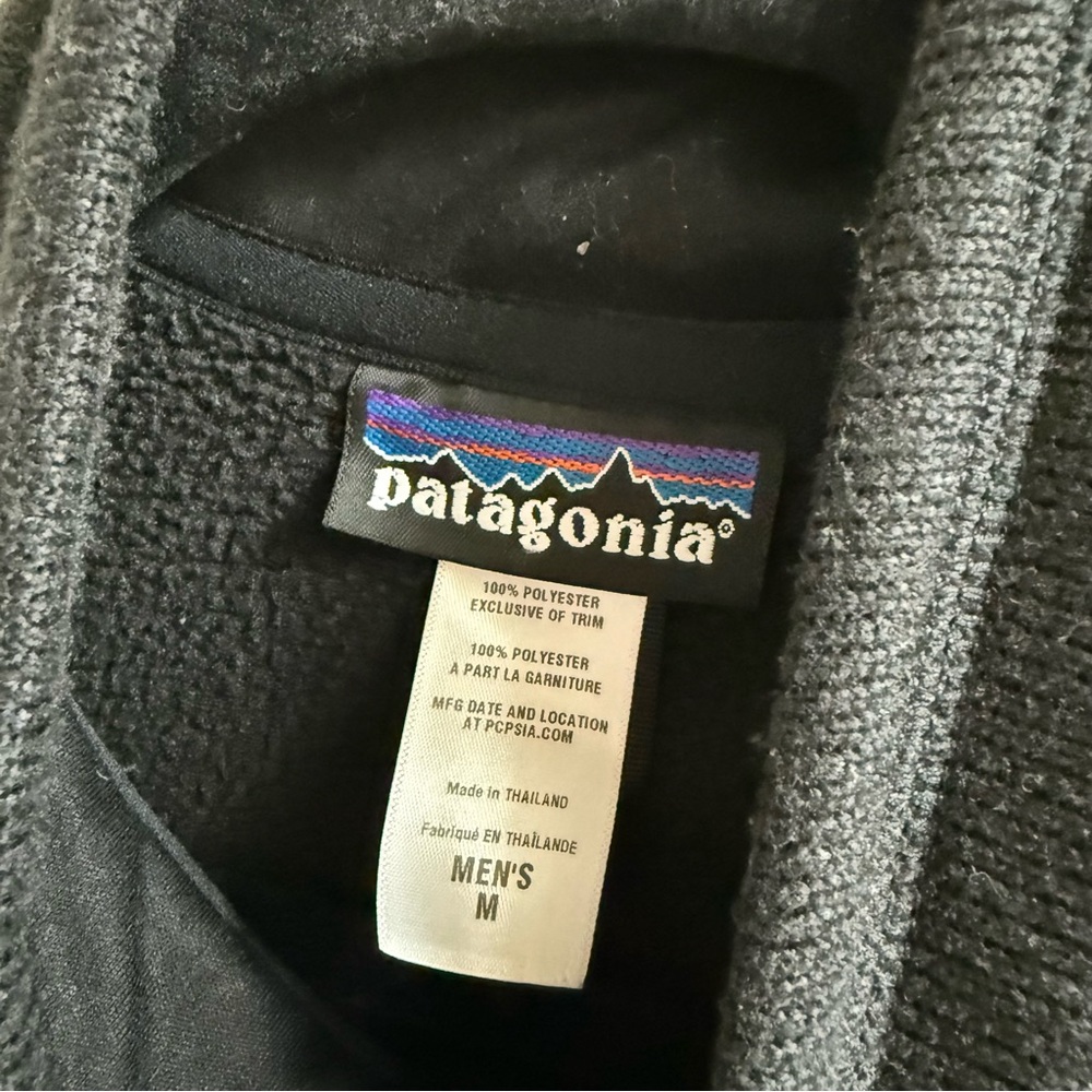 Patagonia Men's Better Sweater Vest Black Fleece Size Medium - Picture 5 of 6
